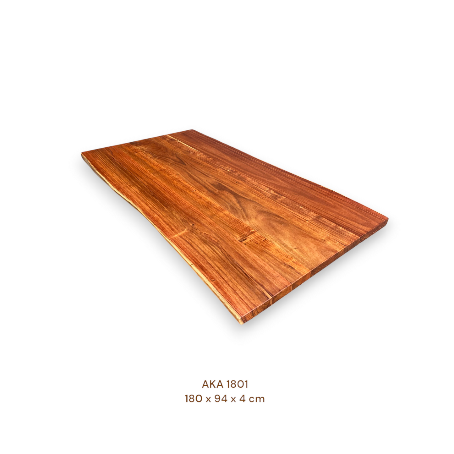 Massive Akazienholz Tischplatte 180x94 cm | 4 cm stark | Premium-Unikat