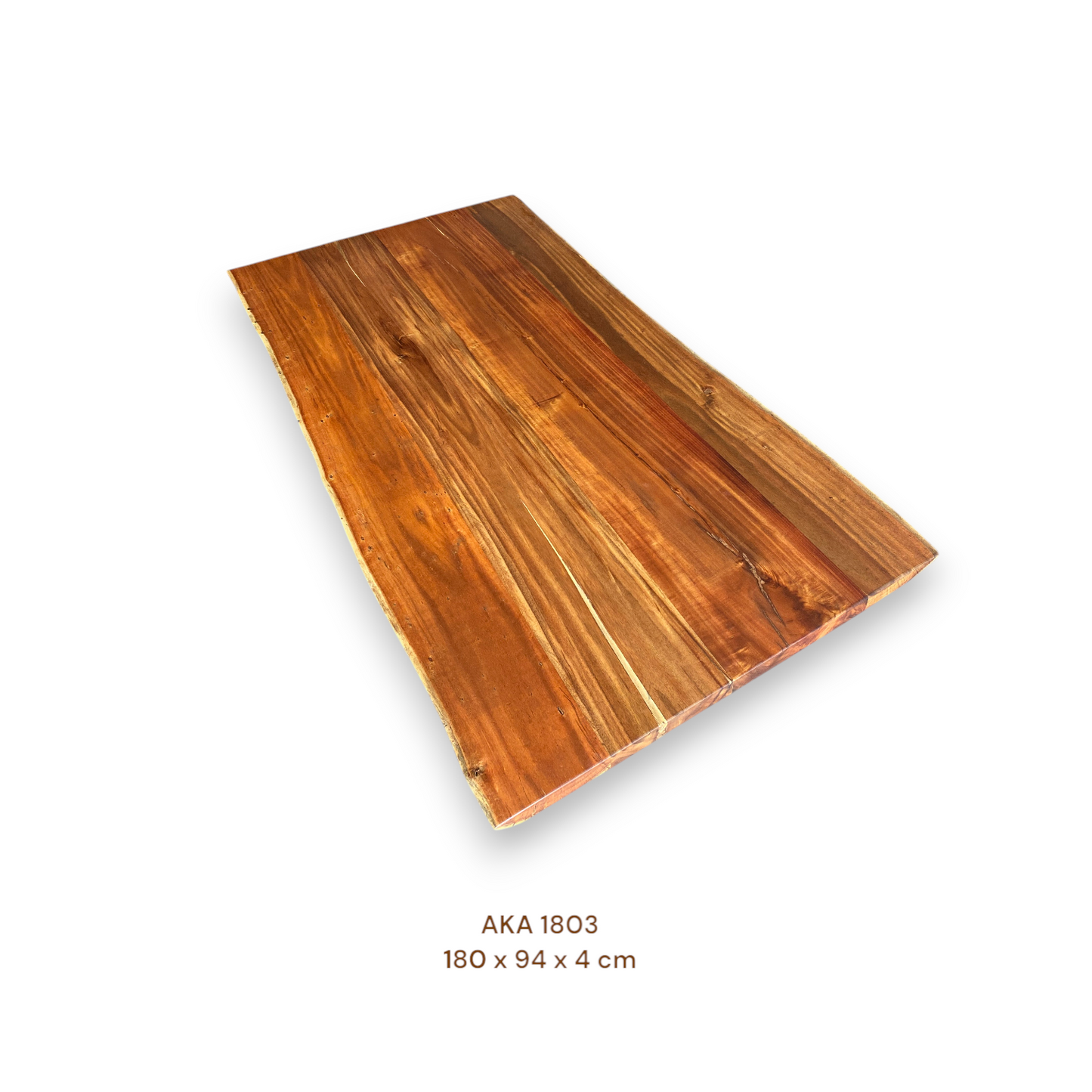 Exklusive Akazienholz Tischplatte 180x94 cm | massiv & einmalig, 4 cm stark