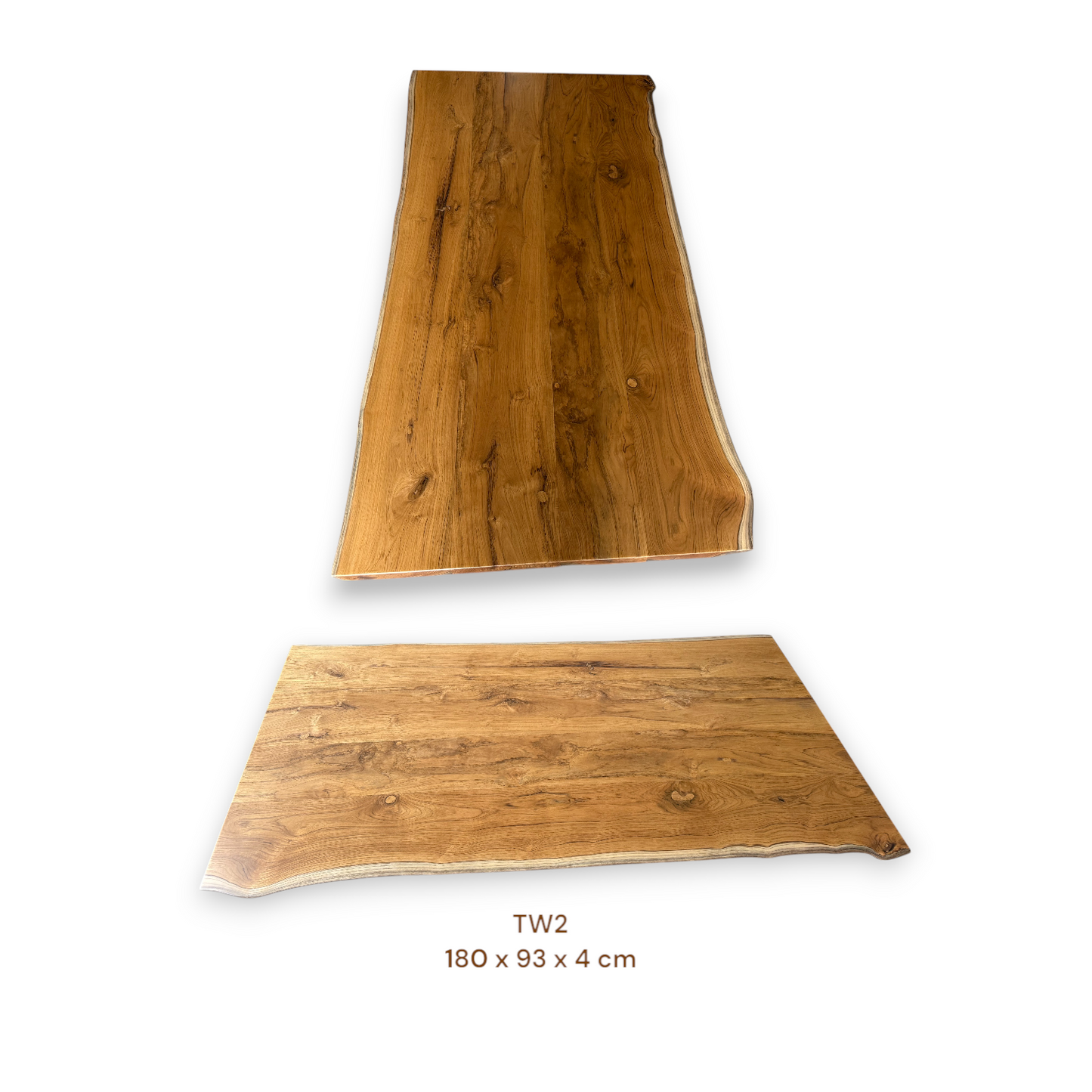 Teakholz Esstischplatte massiv 180x93 cm | 4 cm stark | Naturholz-Unikat