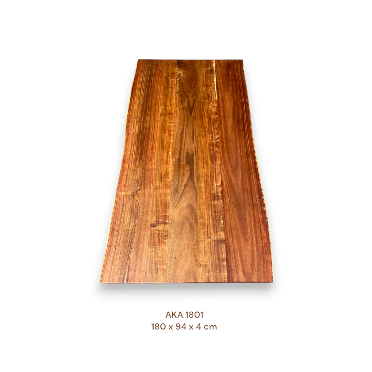 Massive Akazienholz Tischplatte 180x94 cm | 4 cm stark | Premium-Unikat