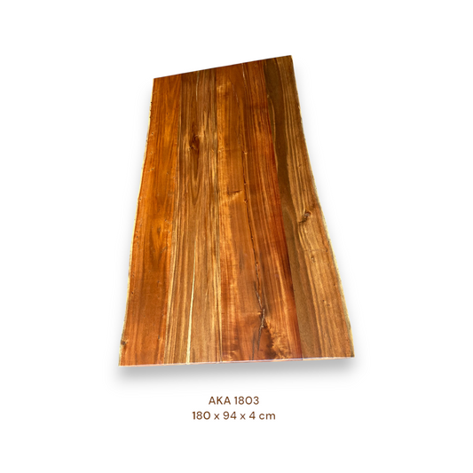 Exklusive Akazienholz Tischplatte 180x94 cm | massiv & einmalig, 4 cm stark