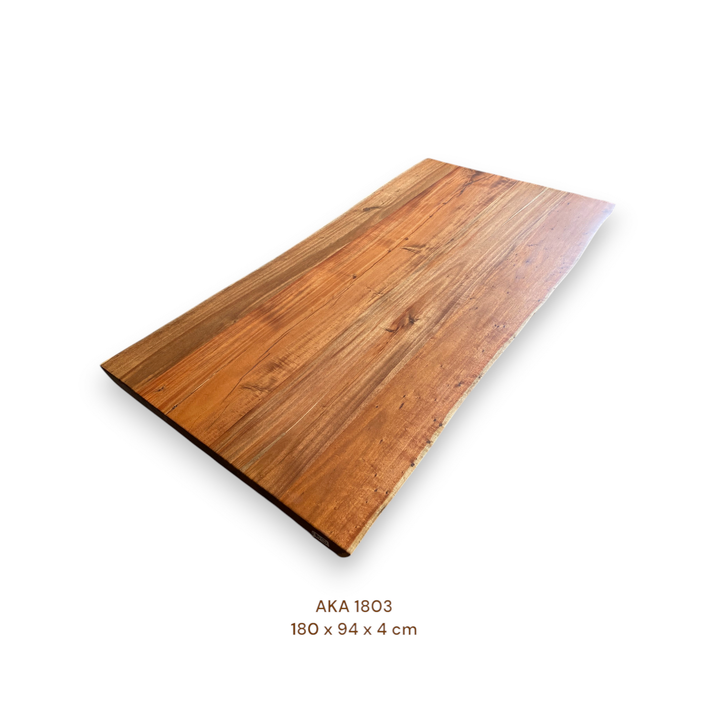 Exklusive Akazienholz Tischplatte 180x94 cm | massiv & einmalig, 4 cm stark
