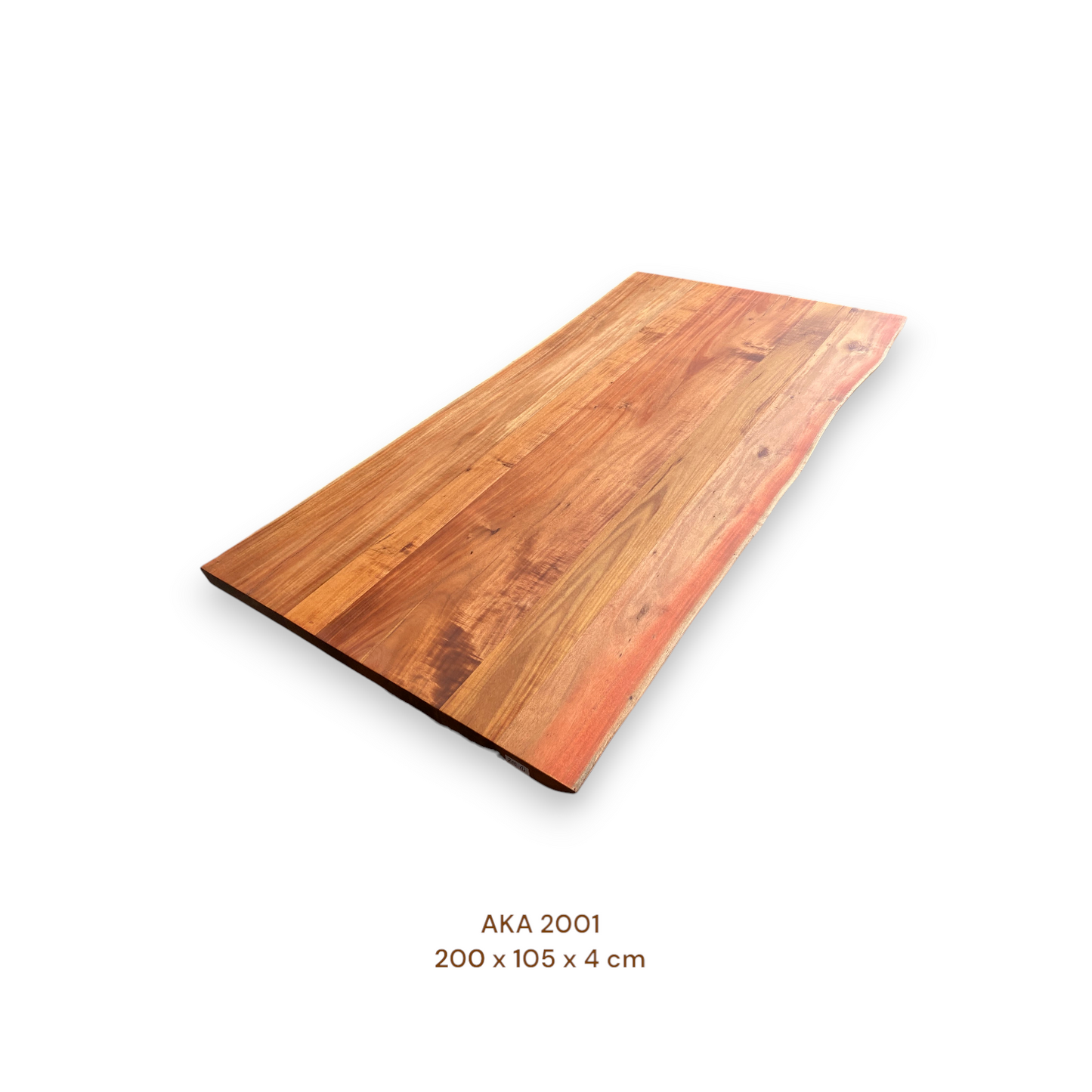 Massive Akazienholz Tischplatte 200x105 cm | 4 cm stark | Premium-Unikat