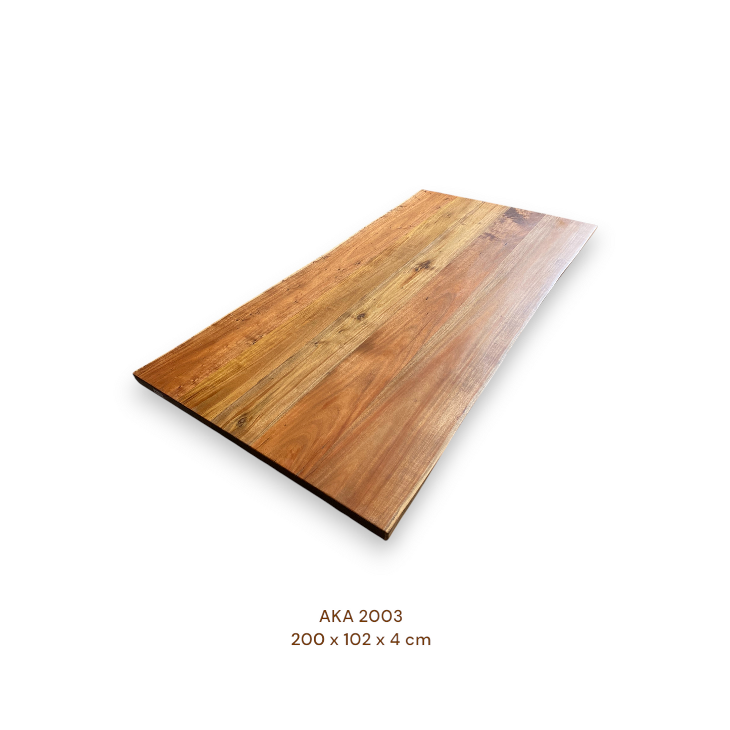 Exklusive Akazienholz Tischplatte 200x102 cm | massiv & einmalig, 4 cm stark