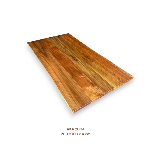 Massivholz Esstischplatte aus Akazienholz 200x103 cm | Premium-Unikat