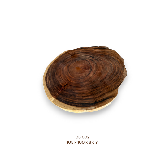 Exklusive Suarholz Tischplatte 105x100 cm | massiv & einmalig, 8 cm stark