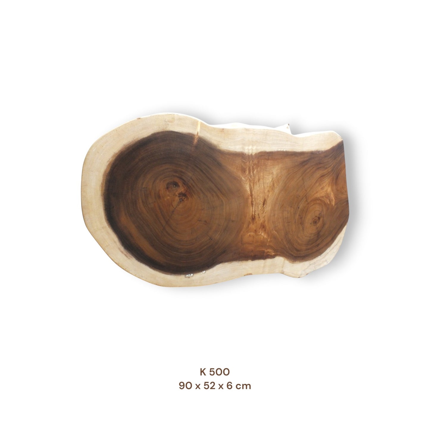 Exklusive Suarholz Couchtischplatte 90x52 cm | massiv & einmalig