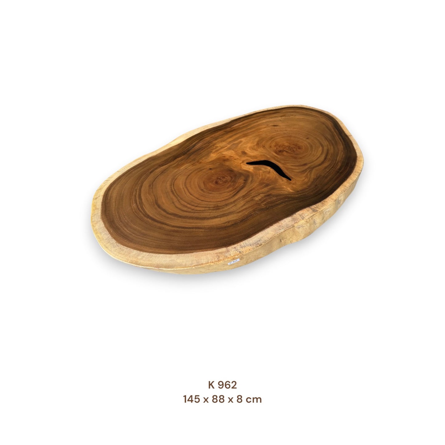 Exklusive Suarholz Tischplatte 145x88 cm | massiv & einmalig, 8 cm stark