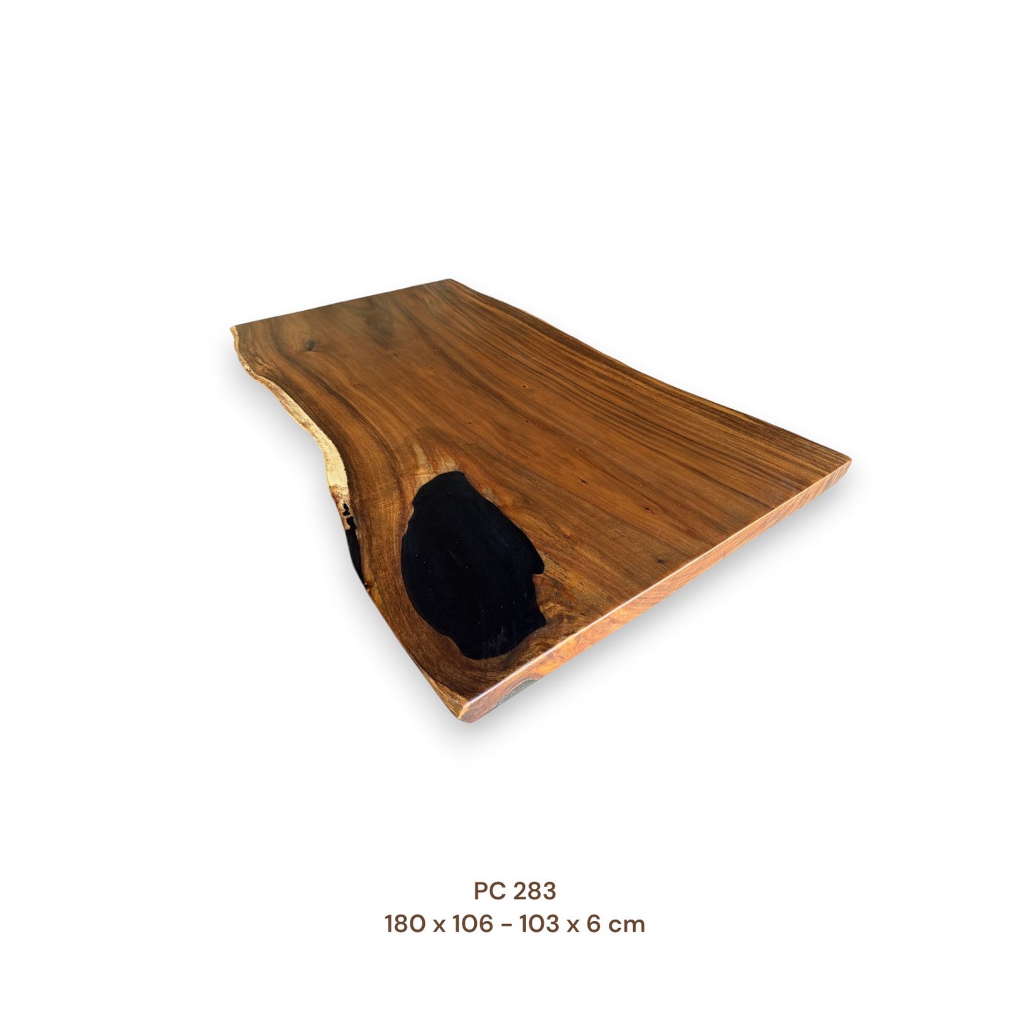 Massivholz Esstischplatte aus Suarholz 180x100 cm | Premium-Unikat