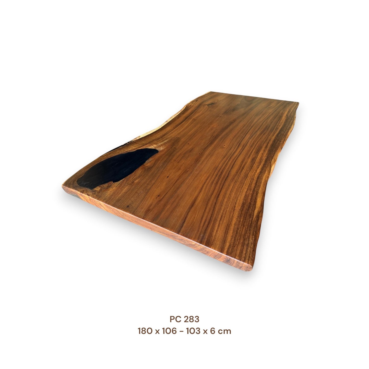Massivholz Esstischplatte aus Suarholz 180x100 cm | Premium-Unikat