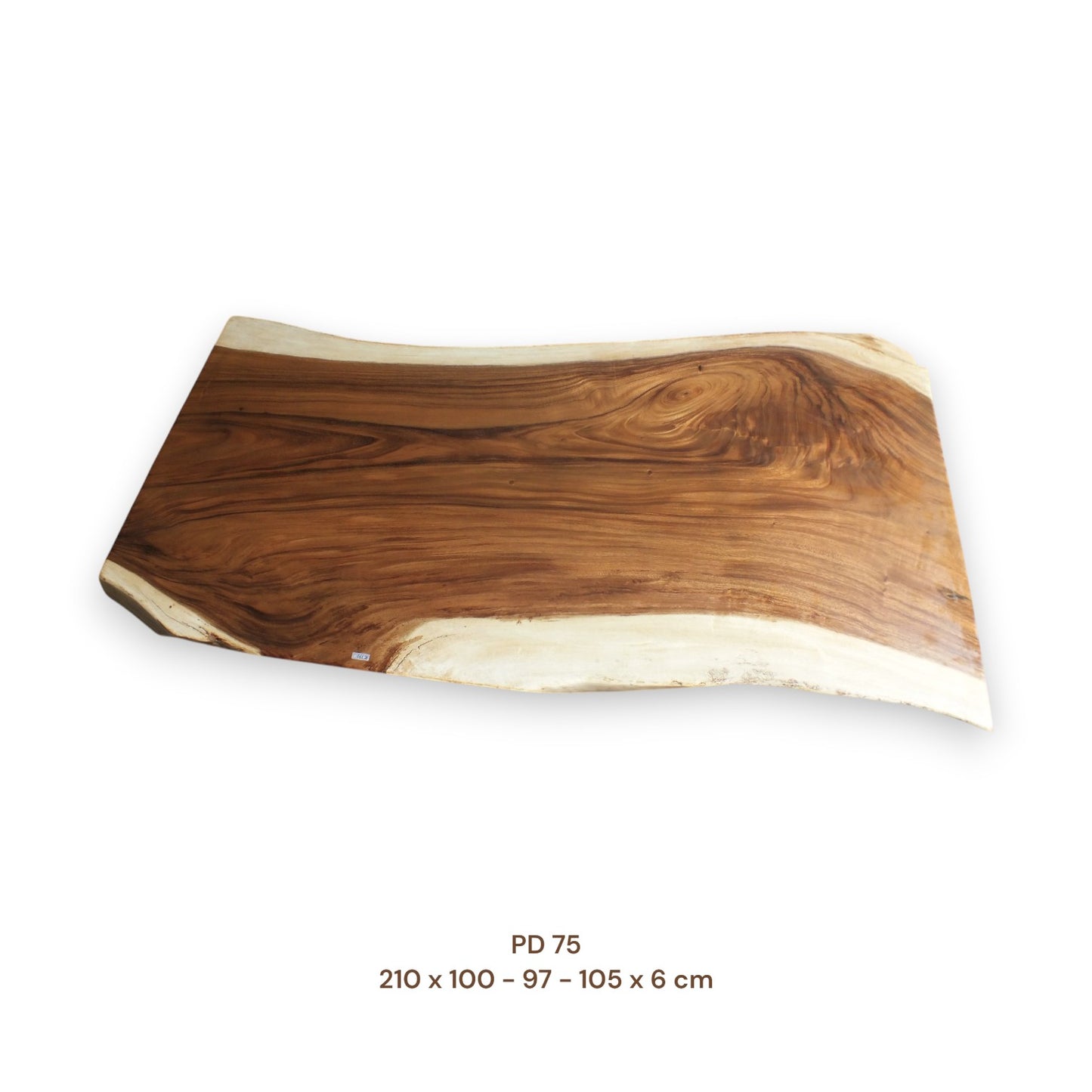 Massivholz Esstischplatte aus Suarholz 190x85 cm | Premium-Unikat