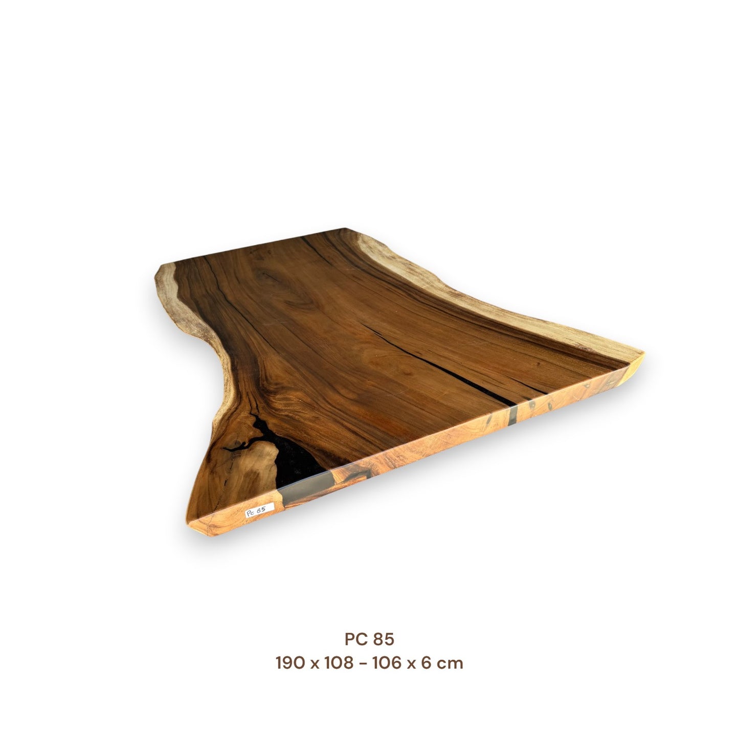 Exklusive Suarholz Tischplatte 190x103 cm | massiv & einmalig, 6 cm stark