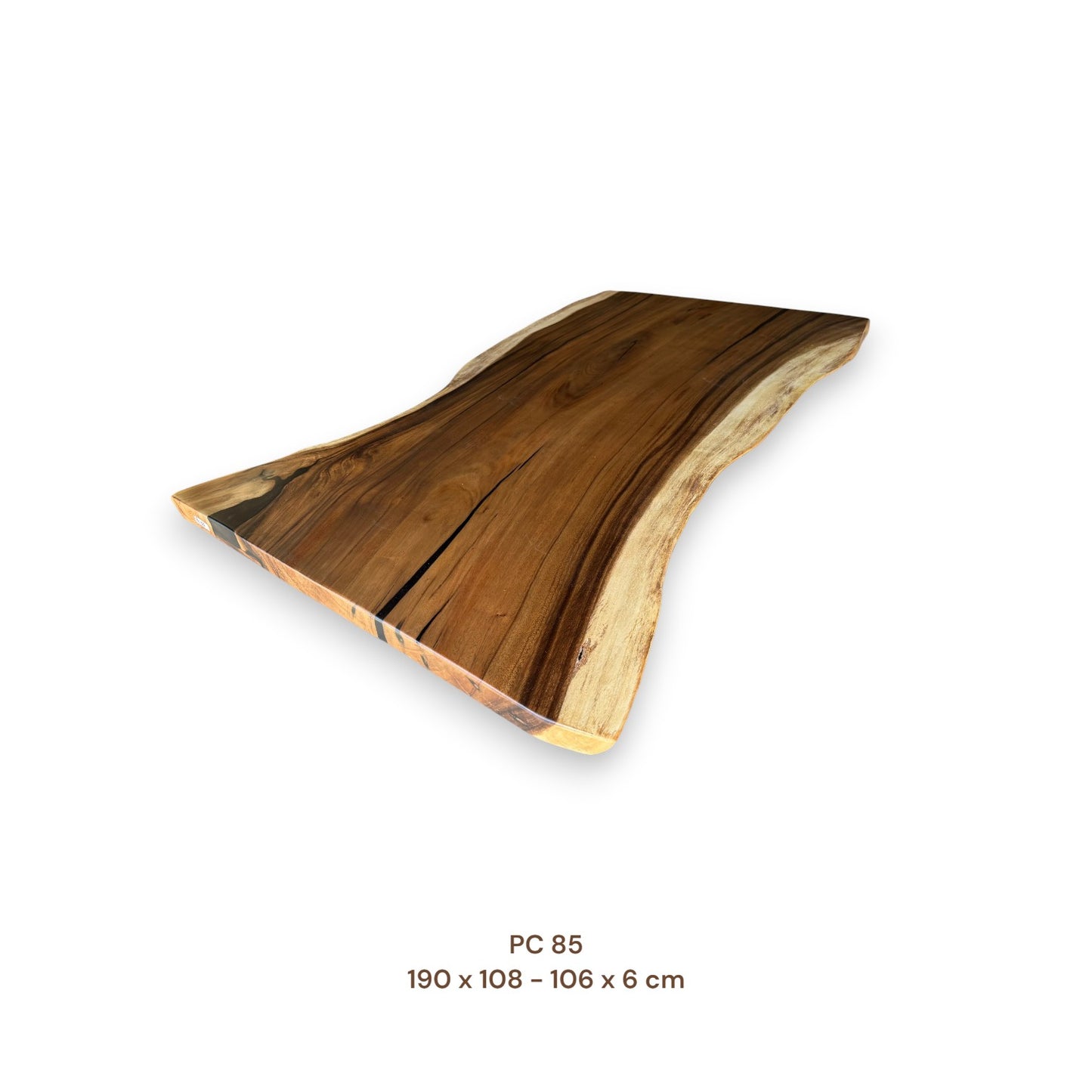 Exklusive Suarholz Tischplatte 190x103 cm | massiv & einmalig, 6 cm stark