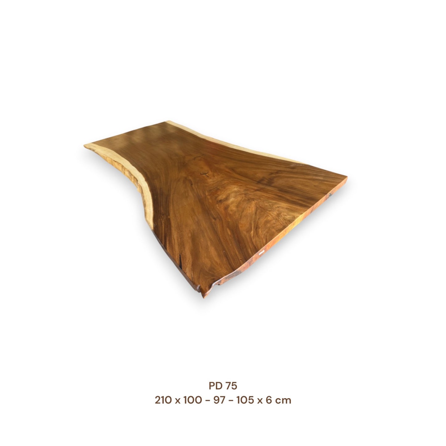 Exklusive Suarholz Tischplatte 210x100 cm | massiv & einmalig, 6 cm stark