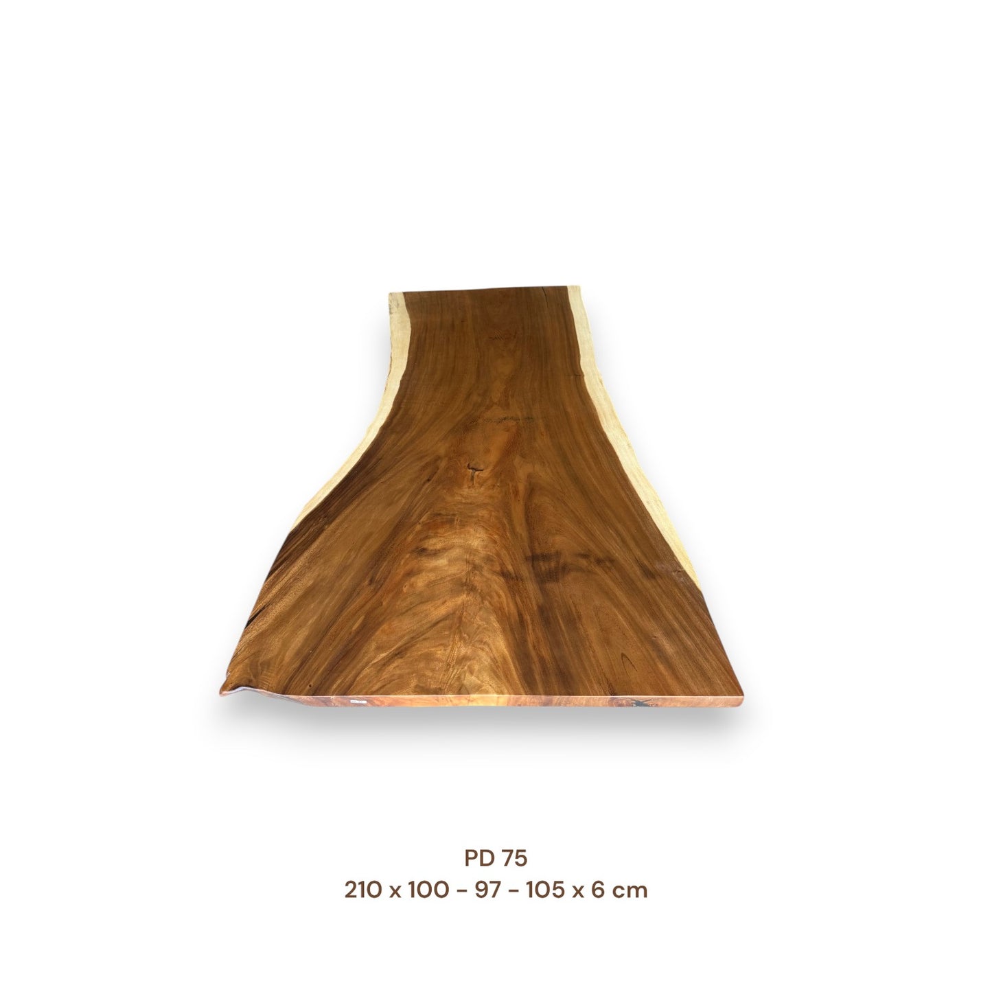 Exklusive Suarholz Tischplatte 210x100 cm | massiv & einmalig, 6 cm stark