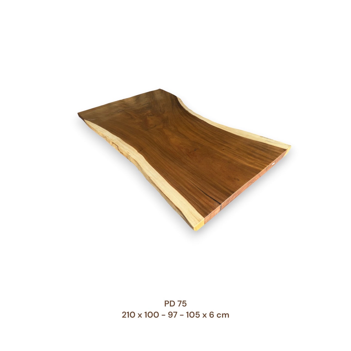 Exklusive Suarholz Tischplatte 210x100 cm | massiv & einmalig, 6 cm stark