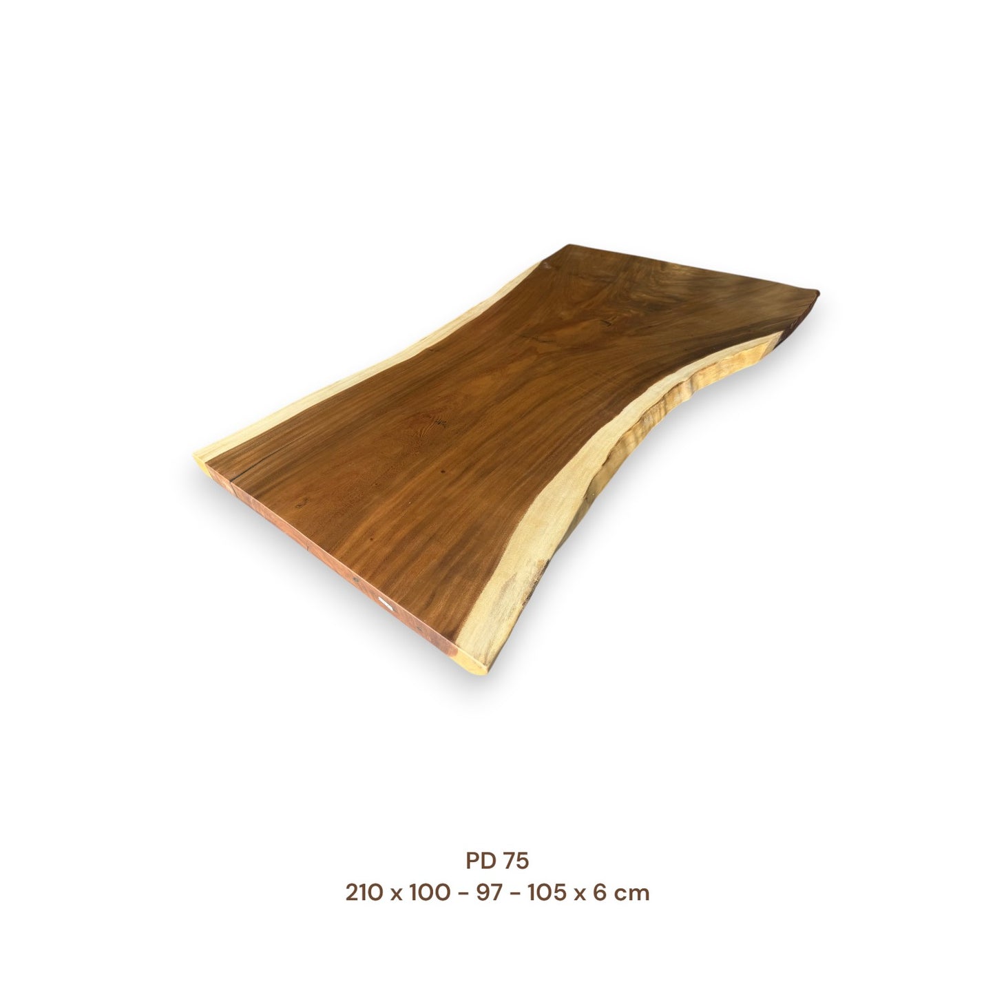 Exklusive Suarholz Tischplatte 210x100 cm | massiv & einmalig, 6 cm stark