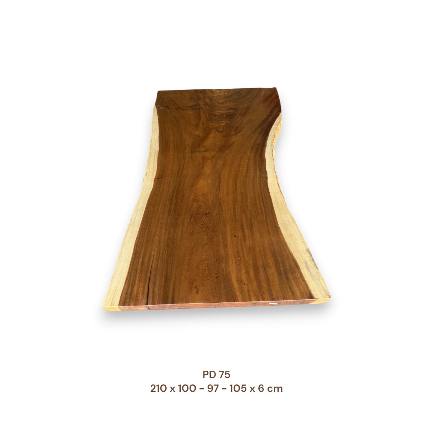 Exklusive Suarholz Tischplatte 210x100 cm | massiv & einmalig, 6 cm stark