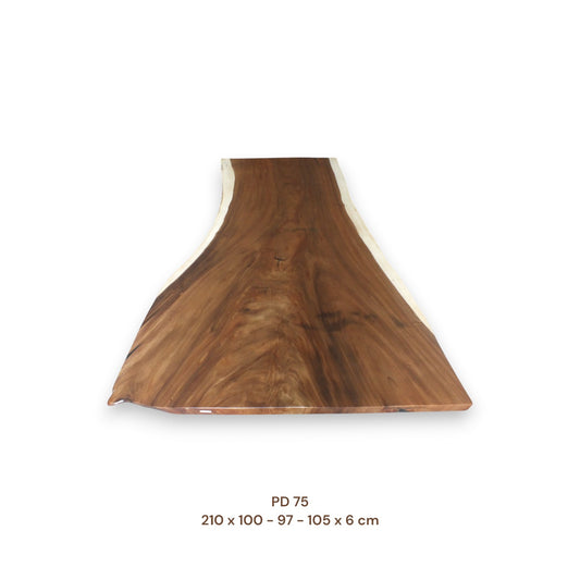 Exklusive Suarholz Tischplatte 210x100 cm | massiv & einmalig, 6 cm stark