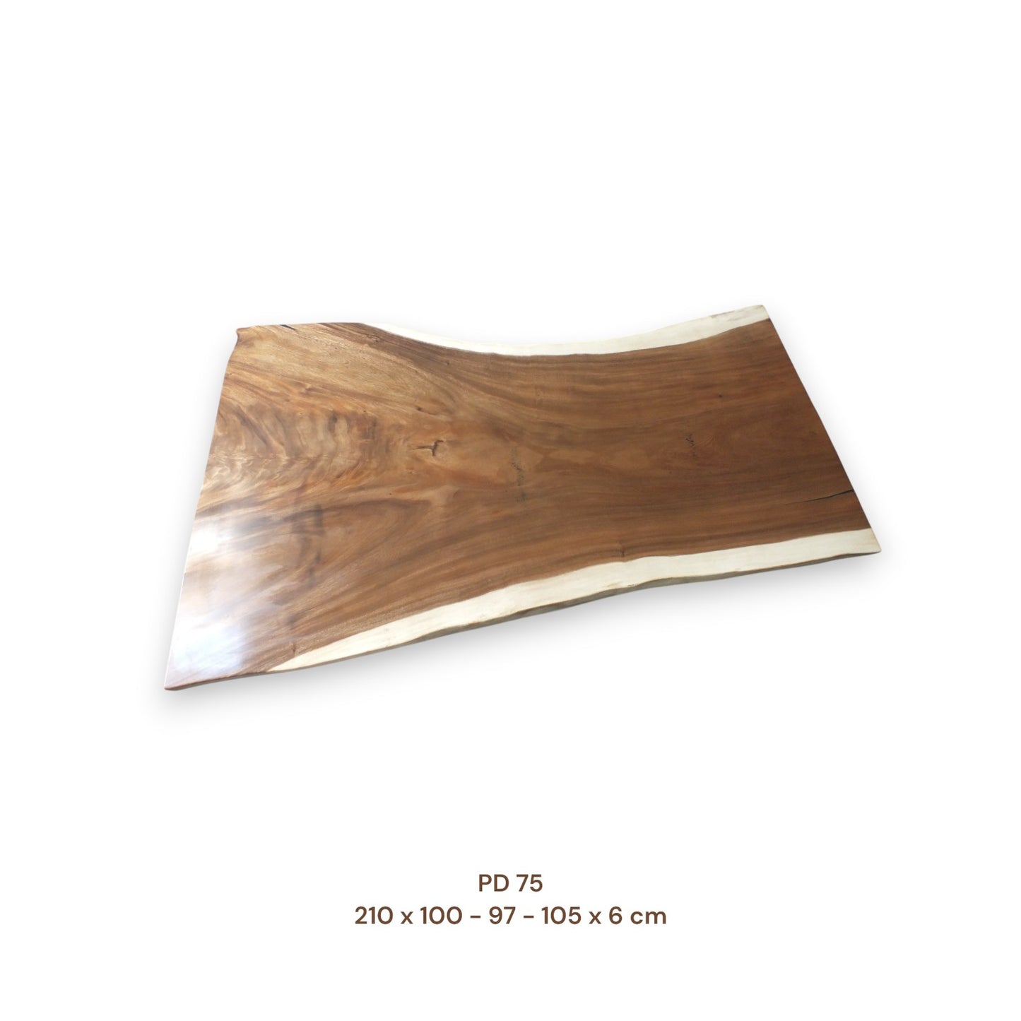 Exklusive Suarholz Tischplatte 210x100 cm | massiv & einmalig, 6 cm stark