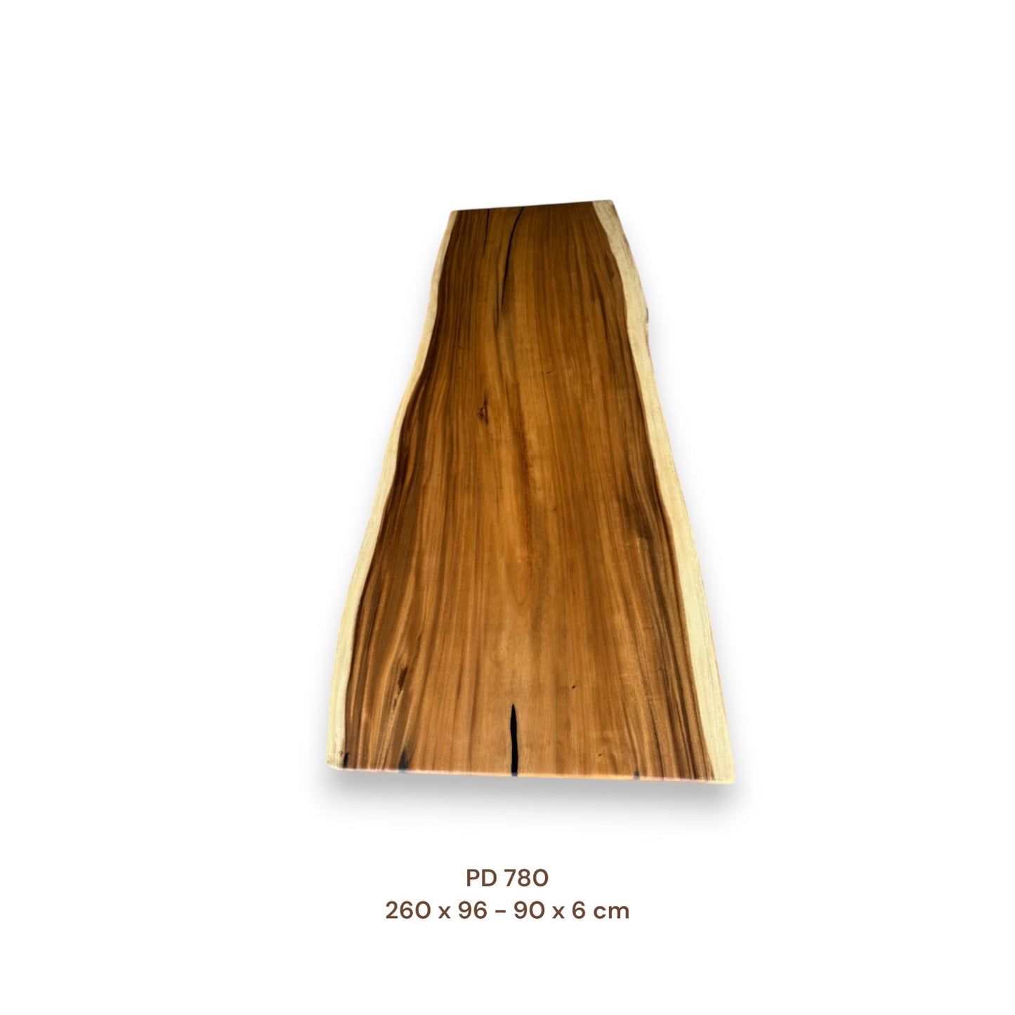 Exklusive Suarholz Tischplatte 260x95 cm | massiv & einmalig, 6 cm stark