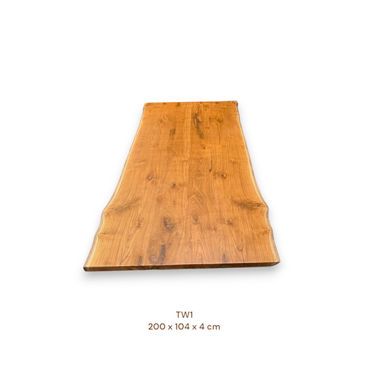 Massive Teakholz Tischplatte 200x104 cm | 4 cm stark | Premium-Unikat