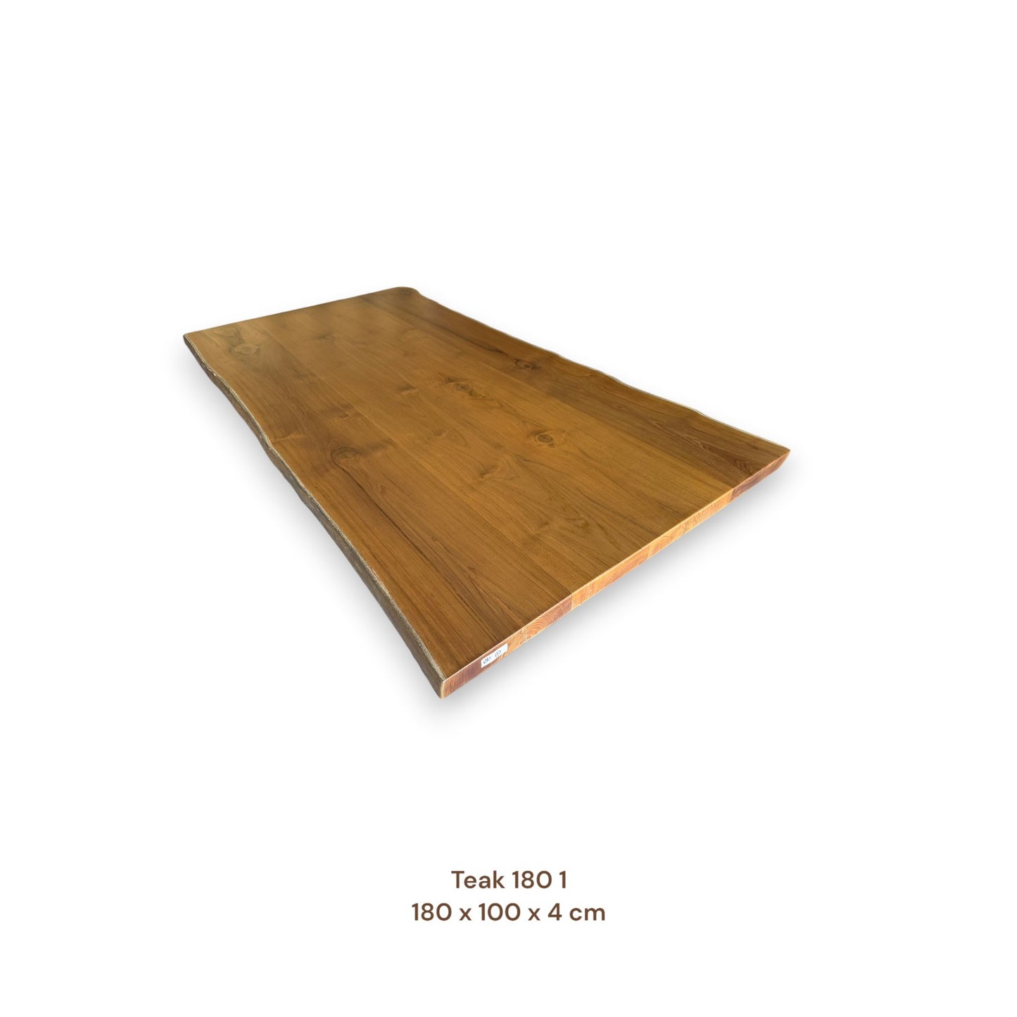 Massivholz Esstischplatte aus Teakholz 180x100 cm | Premium-Unikat